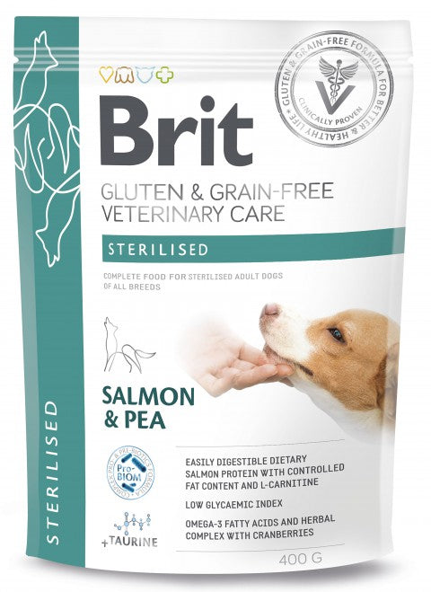 Brit Sterilised Salmon & Pea kuivaruoka koiralle 400 g