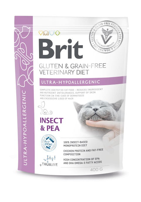 Brit Ultra-hypoallergenic Insect & Pea kissalle 400 g