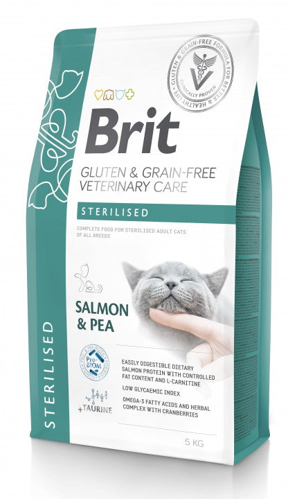 Brit Sterilised Salmon & Pea kissalle 5 kg