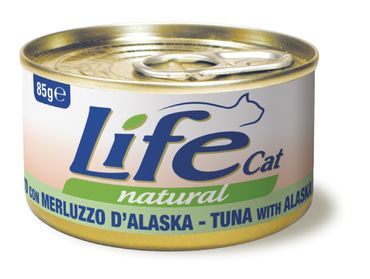 LifeCat Natural tonnikala & alaskanturska 85g