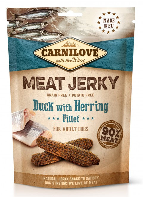 Carnilove Meat Jerky Duck with Herring koirille 100 g