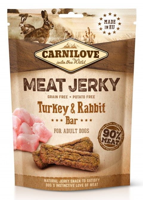 Carnilove Meat Jerky Turkey with Rabbit koirille 100 g