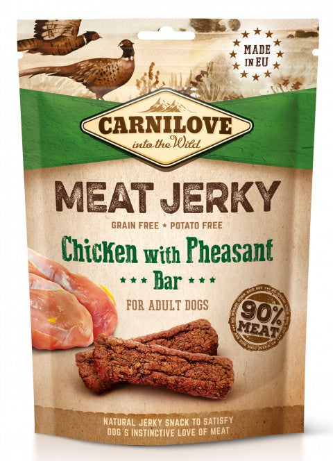 Carnilove Meat Jerky Chicken with Pheasant koirille 100 g