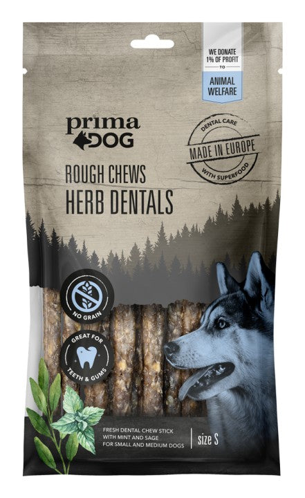 PrimaDog Rough Chews Hammashoitoluu yrtti S 100 g