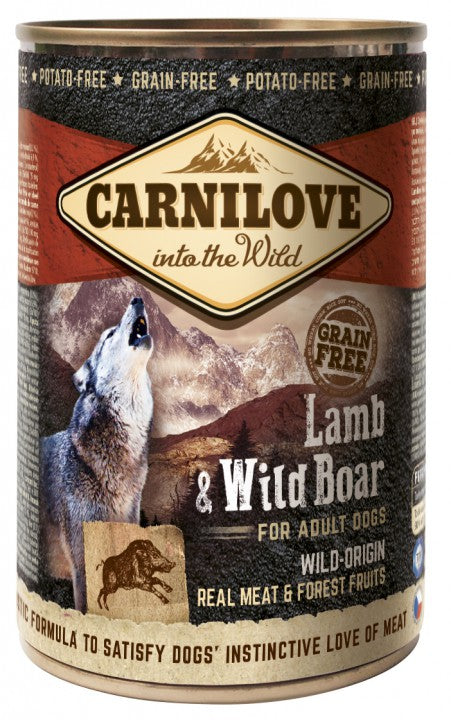 Carnilove Lamb-Wild Boar for Adult koirille 6 x 400 g