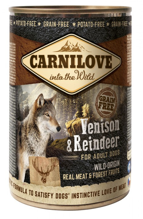 Carnilove Venison-Reindeer for Adult koirille 6 x 400 g