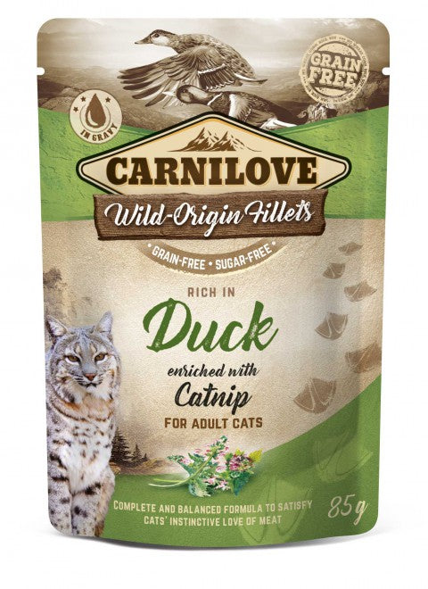Carnilove Duck with Catnip for Adult kissoille 24 x 85 g