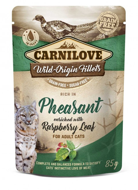 Carnilove Pheasant with Raspberry Leaf for Adult kissoille 24 x 85 g