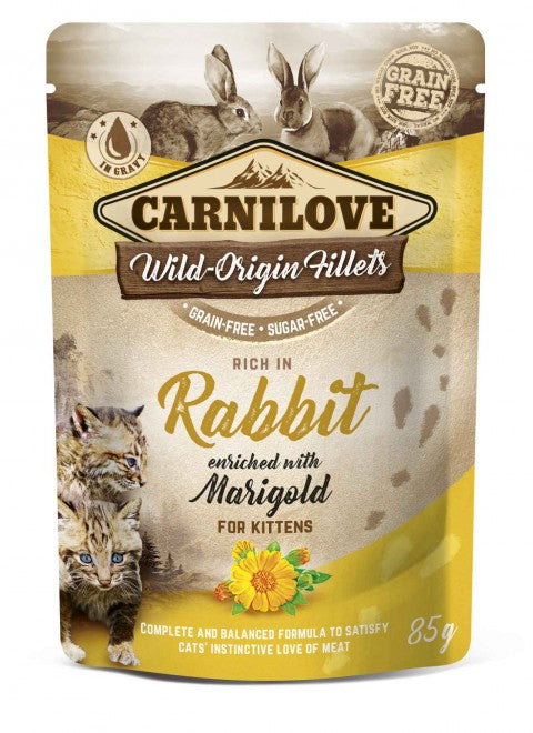 Carnilove Rabbit with Marigold for Kittens kissoille 85 g