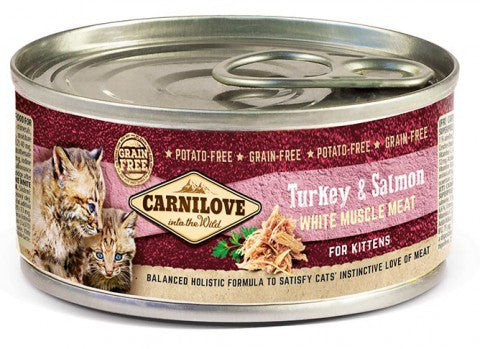 Carnilove Turkey-Salmon for Kittens kissoille 12 x 100 g