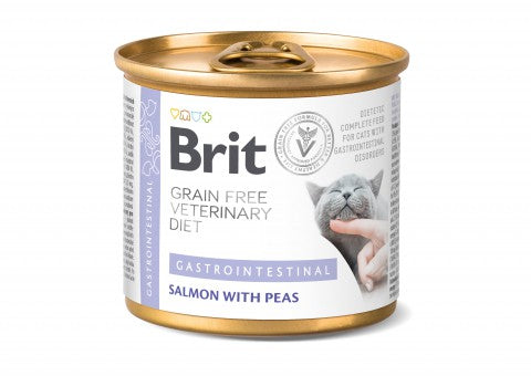 Brit Gastrointestinal Salmon with Peas kissalle 6 x 200 g
