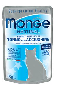 Monge Natural Tonnikala-Anjovis 24 x 80 g