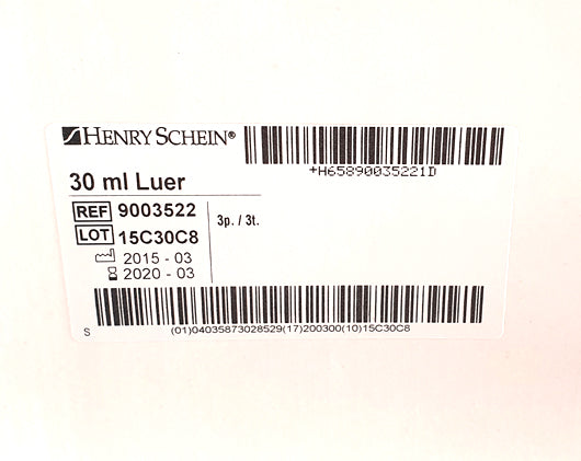 Steriili lääkeruisku kumimännällä 30 ml 1 kpl
