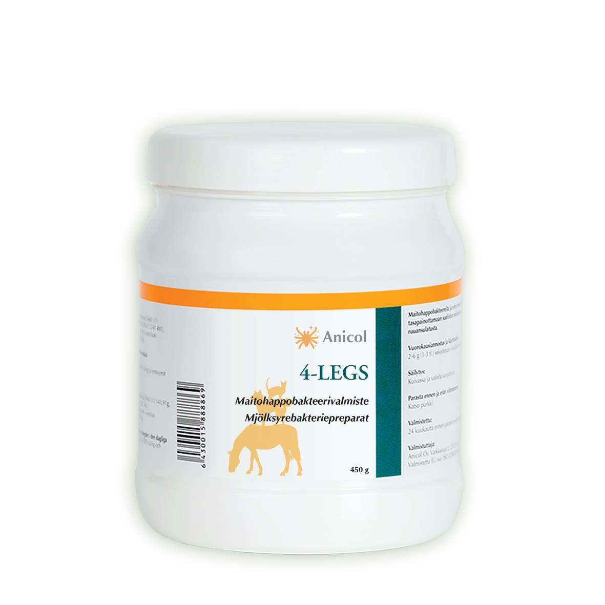 Anicol 4-Legs maitohappobakteeri eläimille 450 g