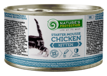 Nature's Protection Starter Mousse Kitten kana kissalle 200 g MAISTELUPAKKAUS