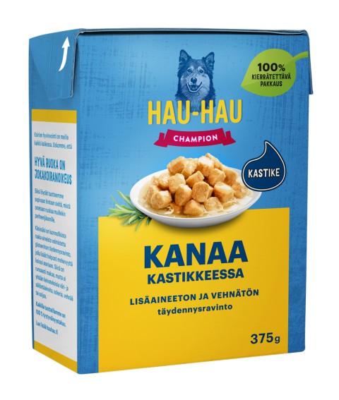 Hau-Hau Champion Kanaa kastikkeessa 12 x 375 g