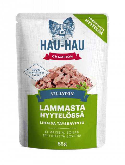 Hau-Hau Champion Viljaton lammasta hyytelössä 28 x 85 g