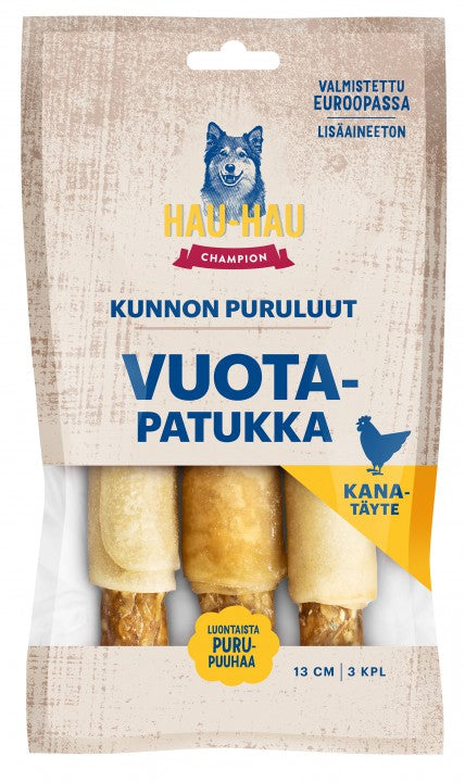 Hau-Hau Champion Kunnon puruluut Vuotapatukka kana 13 cm 3 kpl