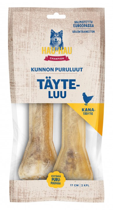 Hau-Hau Champion Kunnon puruluut Täyteluu kana 17 cm 2 kpl