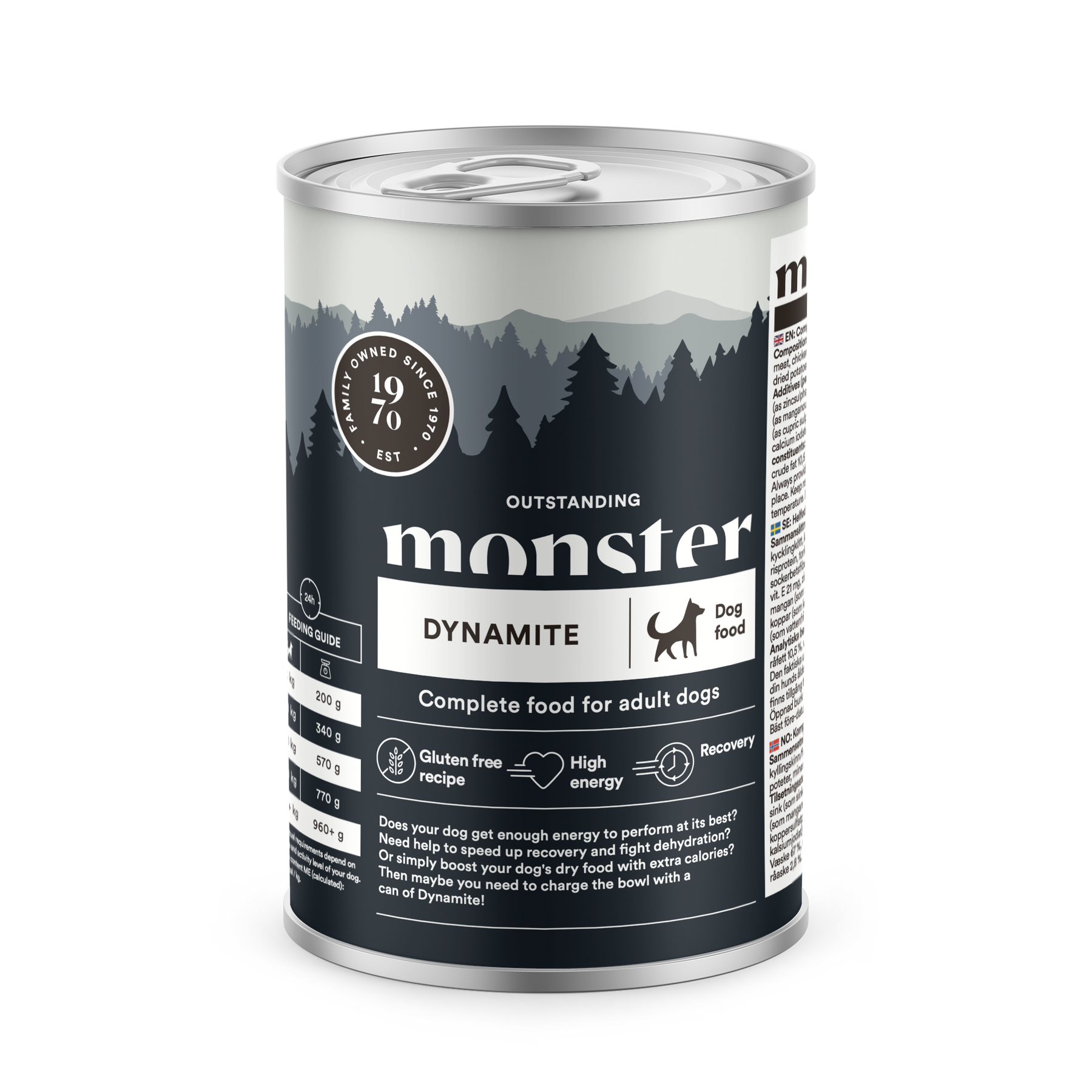 Monster Dog Adult Dynamite Chicken koiralle 6 x 400 g