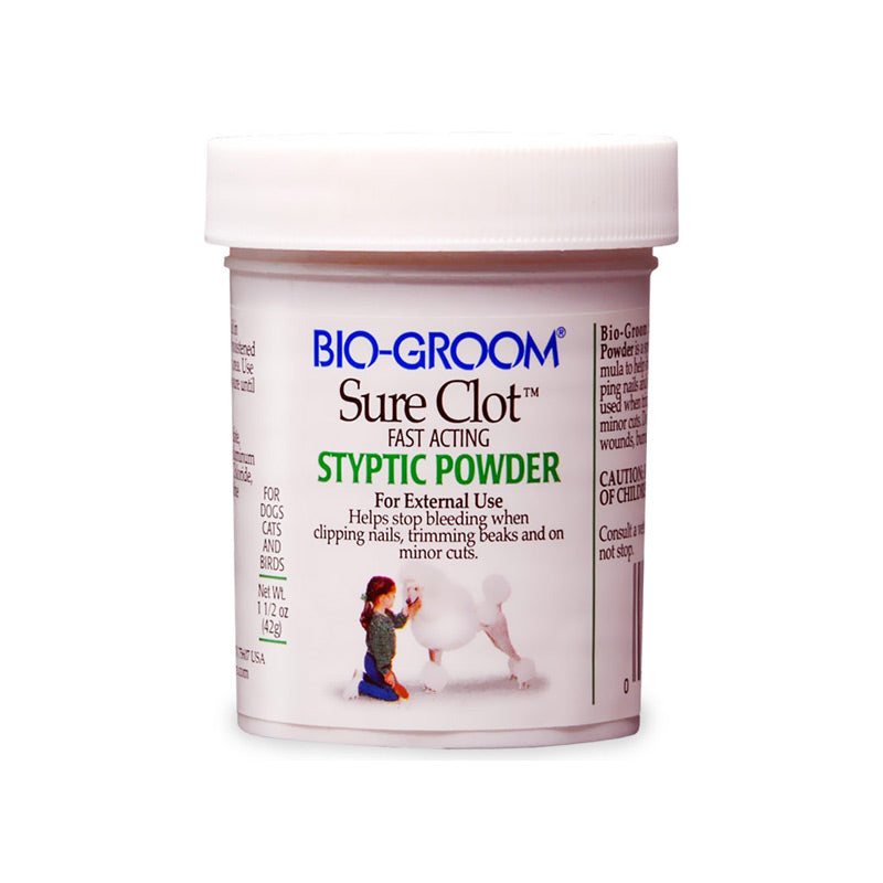 Bio-Groom Sure Clot verenvuodon tyrehdytyspuuteri eläimille 42 g