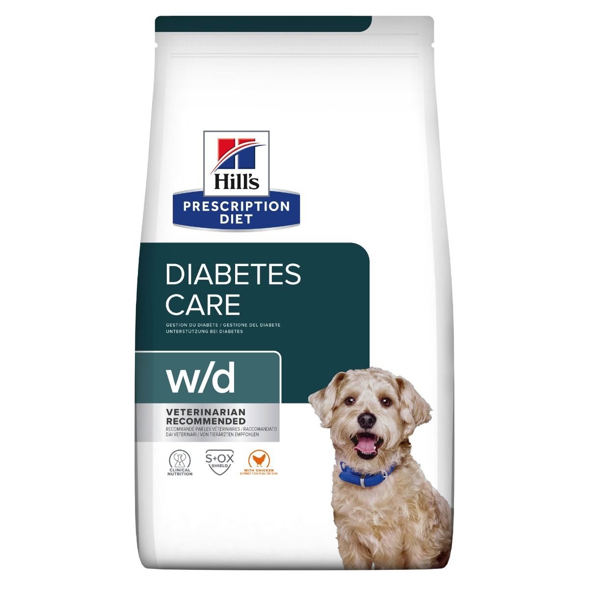 Hill's w/d Diabetes Care with Chicken koirille 1,5 kg