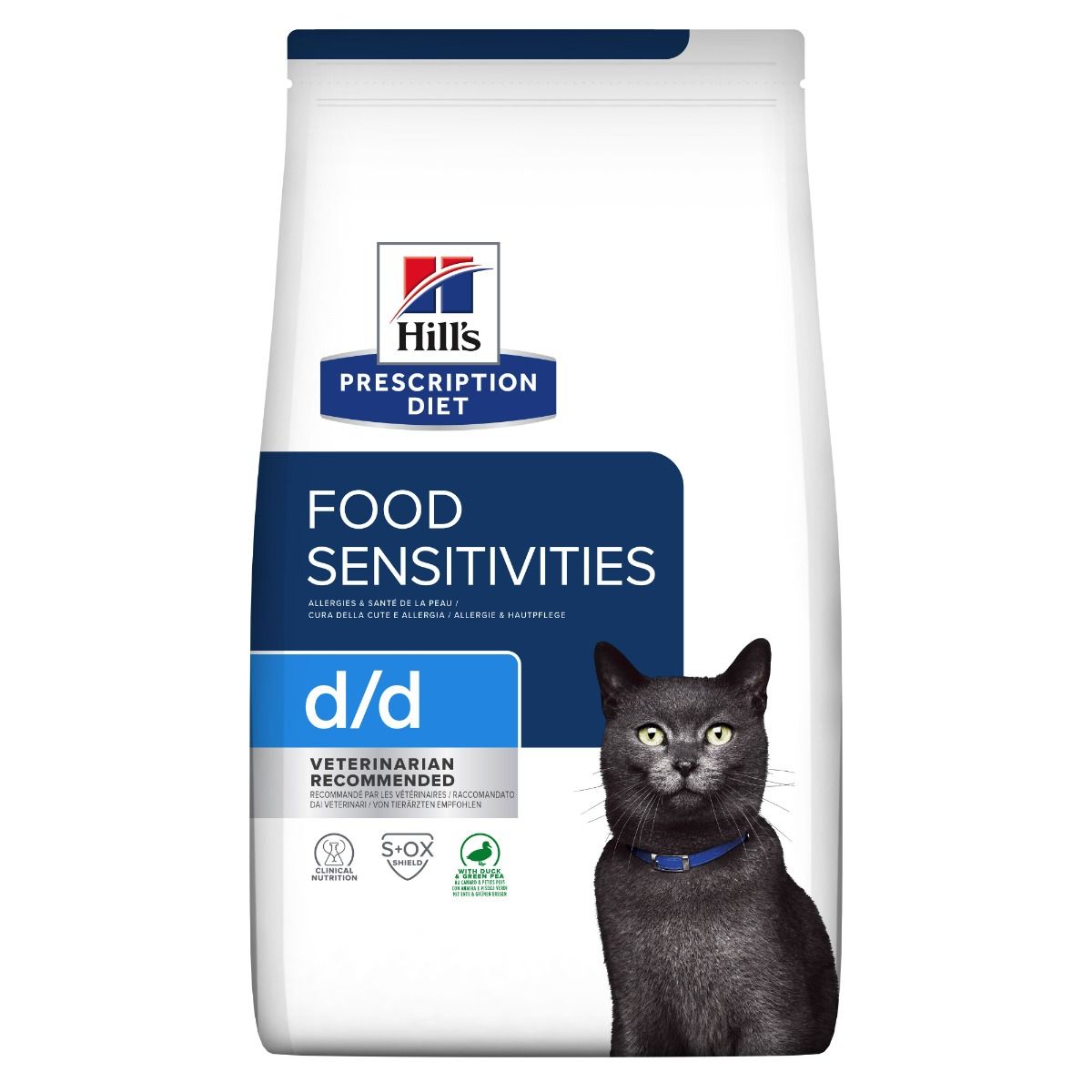 Hill's d/d Food Sensitivities with Duck & Green Pea kissalle 1,5 kg