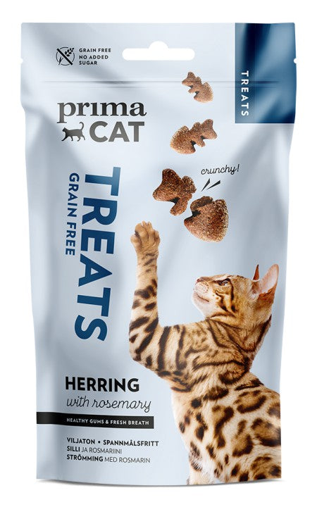 PrimaCat Treats Crunchy Herring with rosemary makupala kissoille 40 g