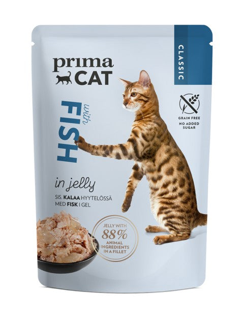 PrimaCat Classic Kalaa hyytelössä kissoille 28 x 85 g