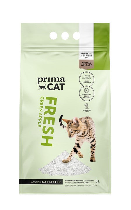 PrimaCat Fresh Green Apple kissanhiekka 5 l