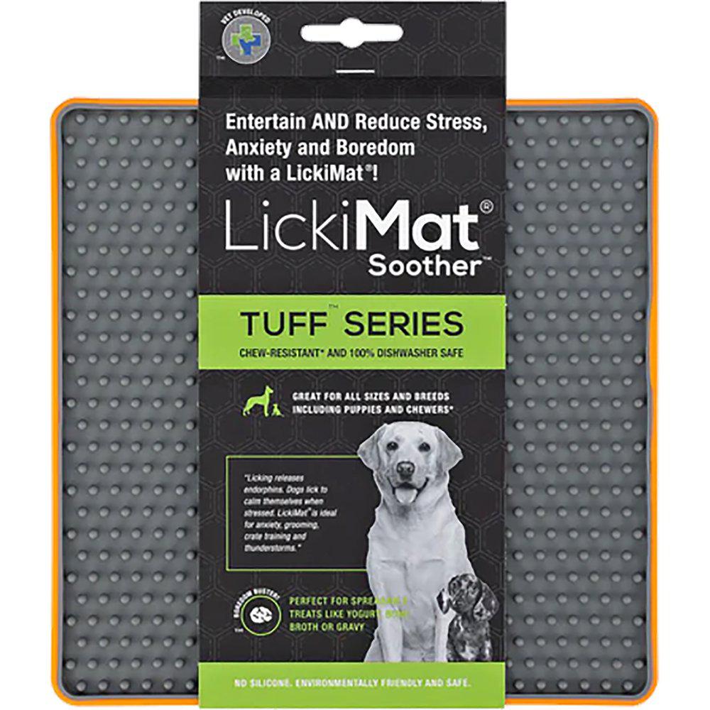 LickiMat Soother Tuff Aktivointimatto oranssi 20 cm x 20 cm