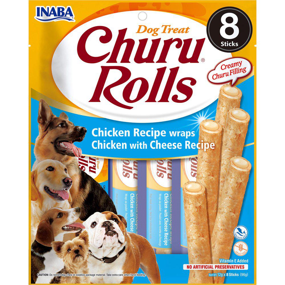 Churu Rolls kana-juusto koiralle 8 x 12 g