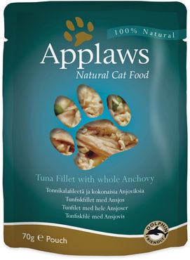 Applaws Kissa tonnikala & anjovis annospussi 12 x 70g