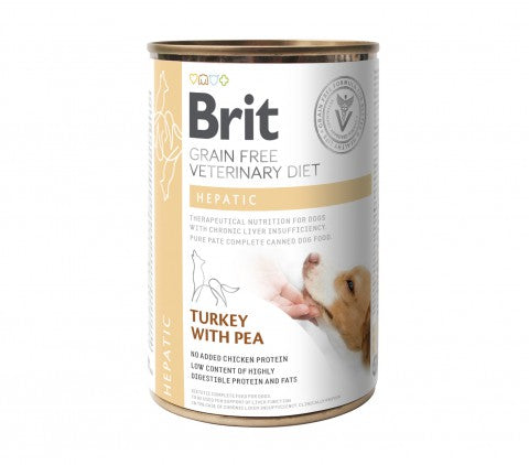 Brit Hepatic Turkey with Pea koiralle 6 x 400 g