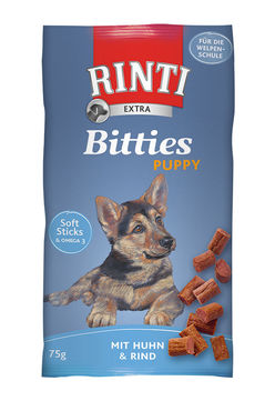 Rinti Bitties Puppy kana & nauta koiralle 75 g PÄIVÄYSTARJOUS