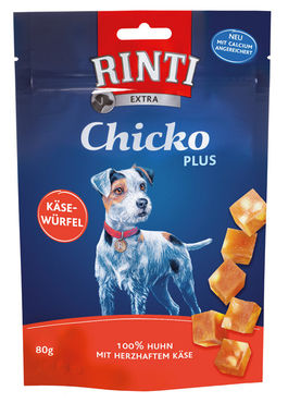 Rinti Extra Chicko Plus Kana-Juustokuutiot koiralle 80 g