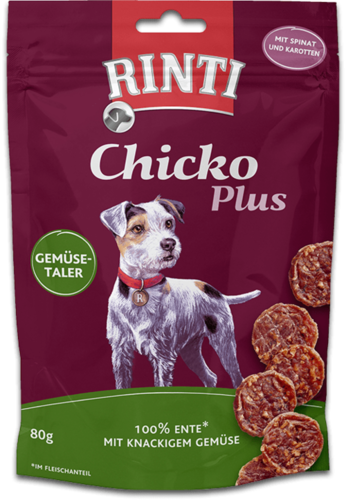 Rinti Chicko Plus ankka-kasviskeksit koiralle 80 g