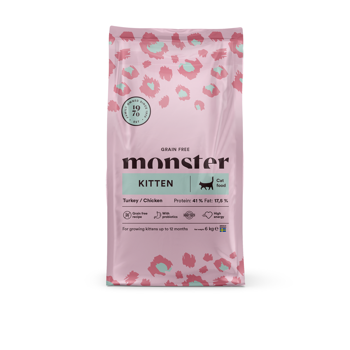 Monster Cat Grain Free Kitten Turkey-Chicken kissalle 6 kg