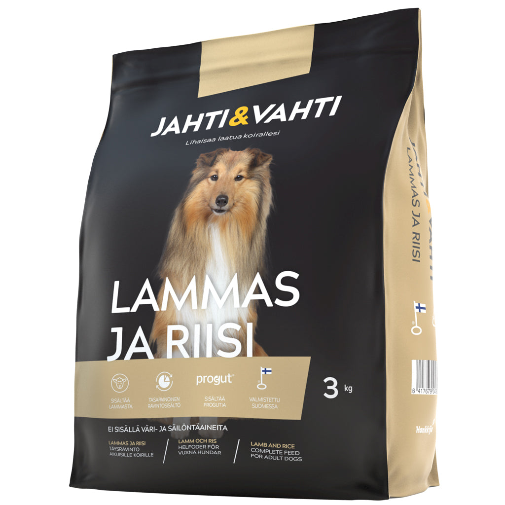 Jahti&Vahti Lammas ja Riisi 3 kg