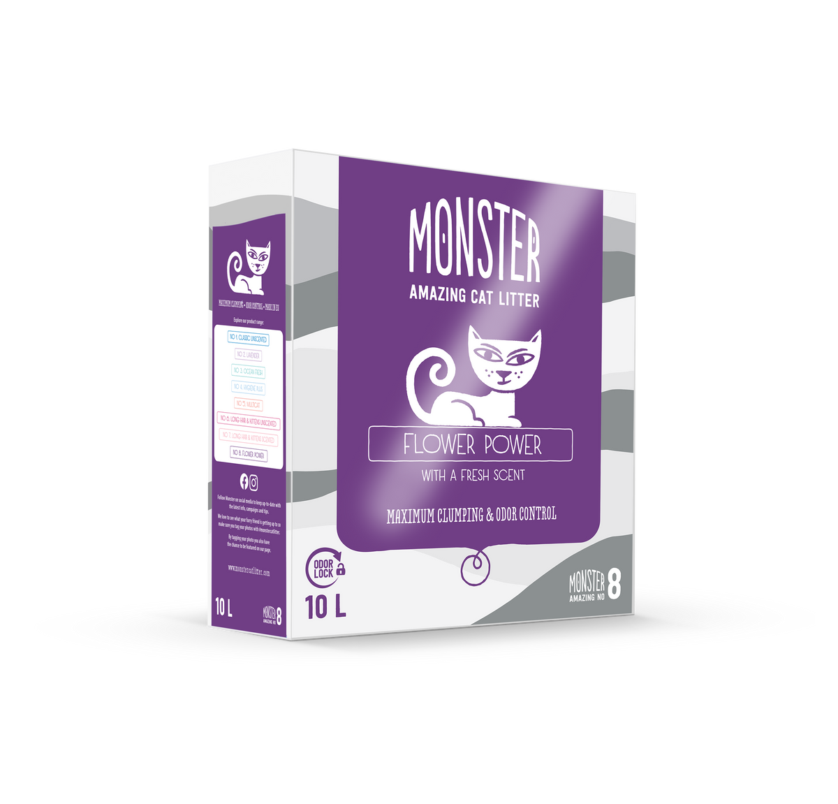 Monster Flower Power kissanhiekka 10 L POISTUVA