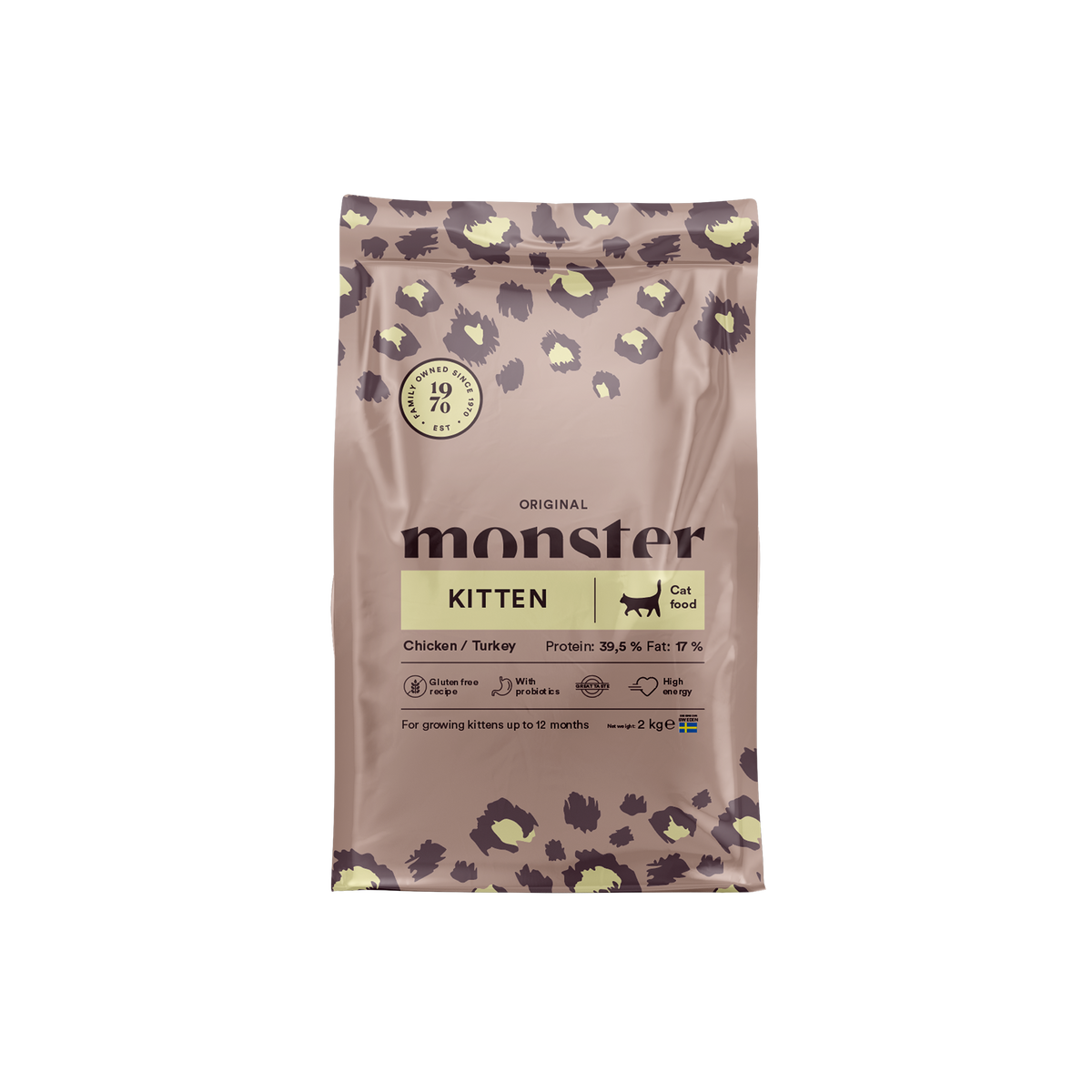 Monster Cat Original Kitten Chicken-Turkey kissalle 2 kg