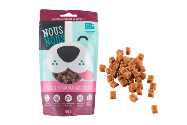 NousNous Pienet Possunlihakuutiot koiralle 100 g