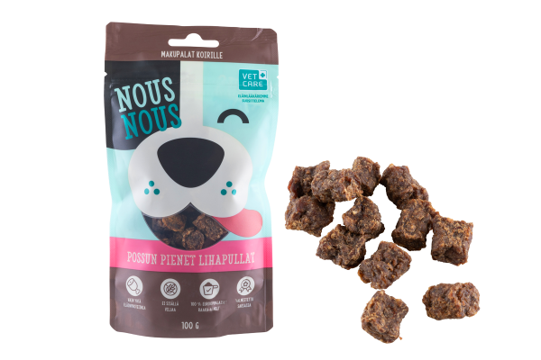 NousNous Possun pienet lihapullat koiralle 100 g