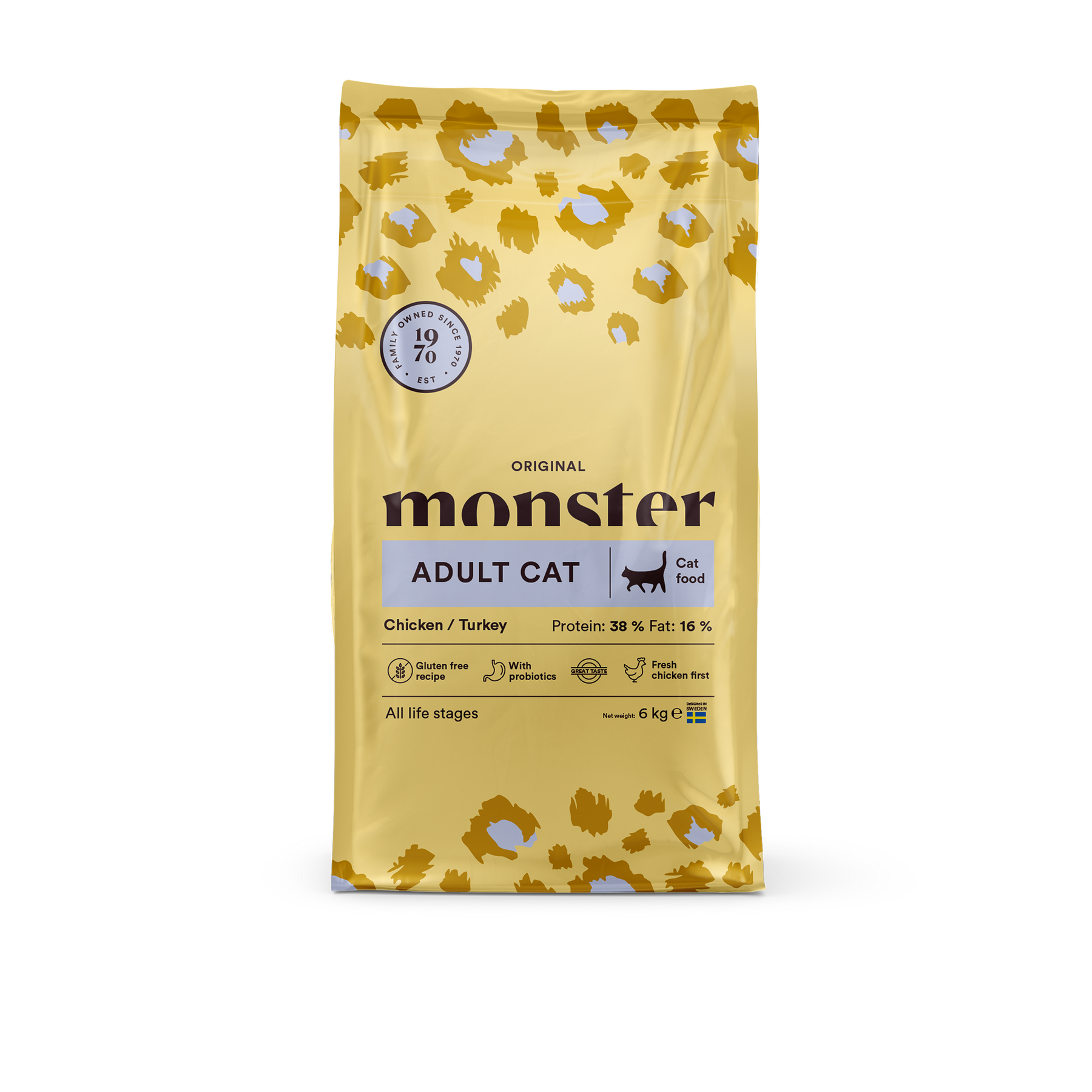 Monster Cat Original Adult Chicken-Turkey kissalle 6 kg