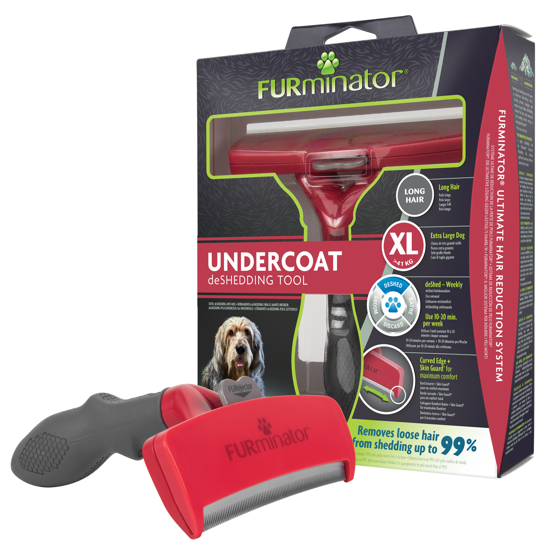 FURminator lyhytkarvaisille koirille XL