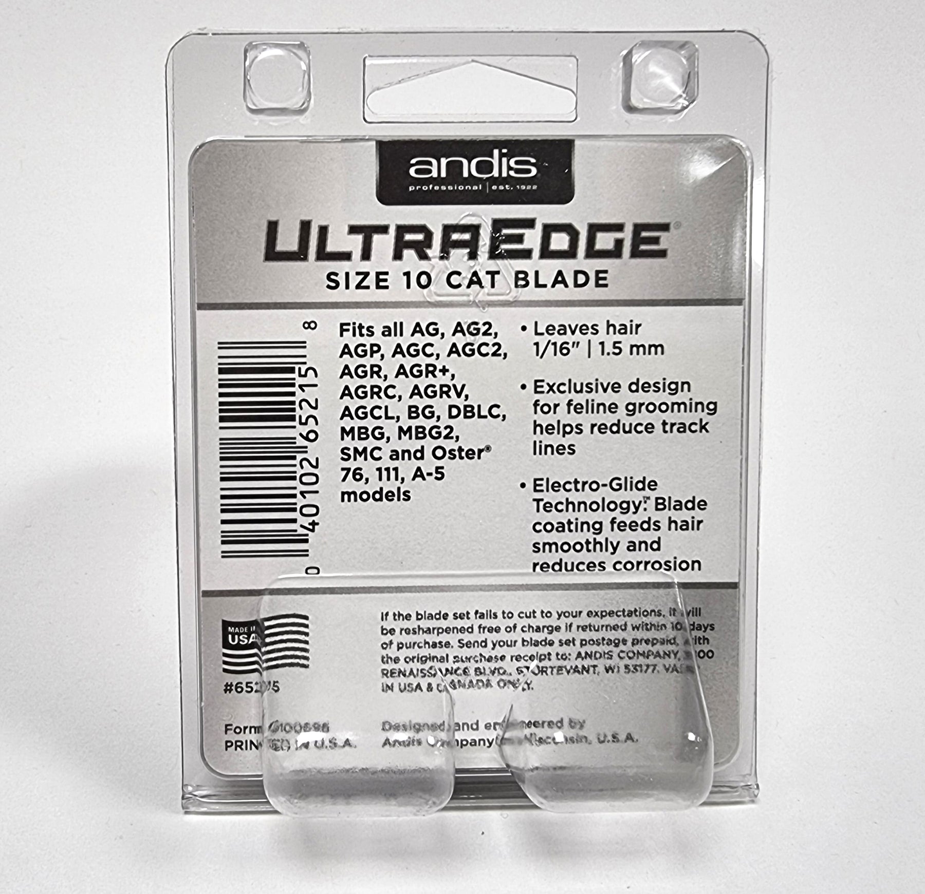 Andis Ultra Edge CAT terä #10 (1.5 mm) 1/16"