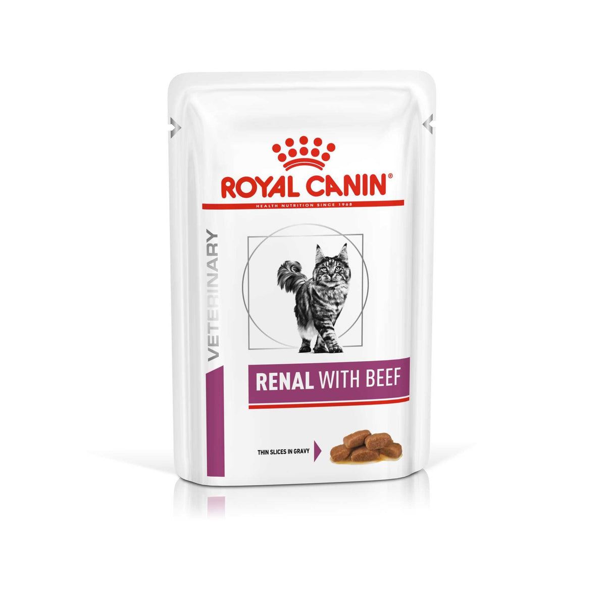 Royal Canin Veterinary Diets Renal Beef kissan märkäruoka 85 g MAISTELUPAKKAUS