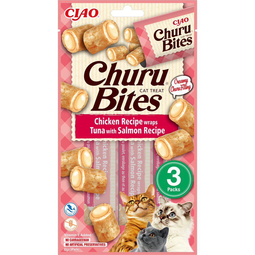 Churu Bites kana-tonnikala-lohi kissalle 3 x 10 g