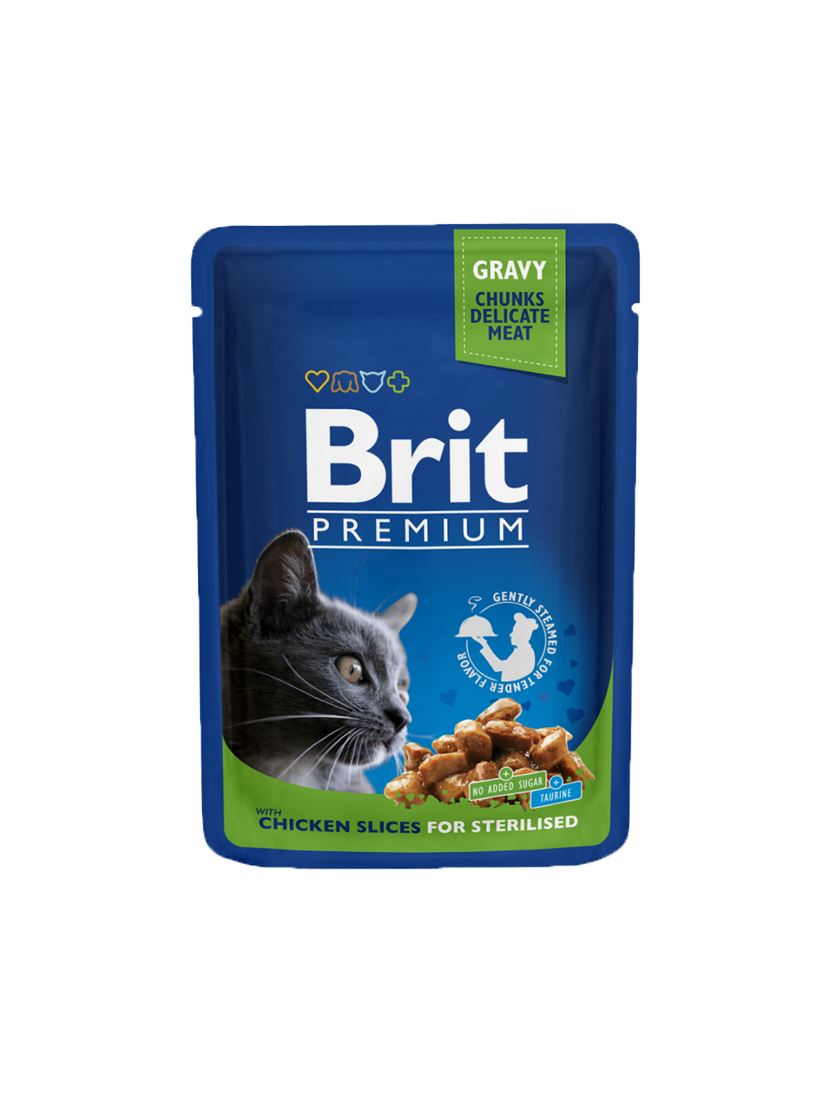 Brit Premium Cat Kana steriloiduille kissoille kastikkeessa 100 g