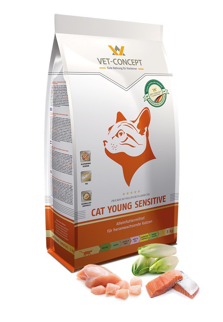 Vet Concept Cat Young Sensitive kissalle 1,5 kg